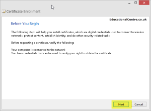 Create request screen