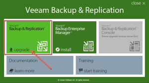 18 - Upgrade Backup and Replication Splash