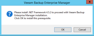2 - Veeam install pre-req