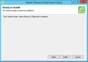 26 - Final Confirmation of installation of Veeam Backup and Replication v9