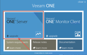 35 - Veeam ONE installer splash screen