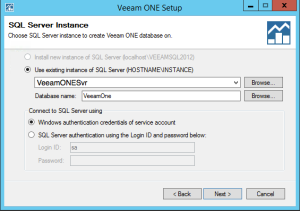 41 - Veeam ONE v9 Select database