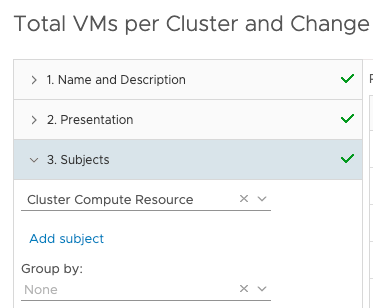 View Total VMs per Cluster and change Cluster Compute Resource